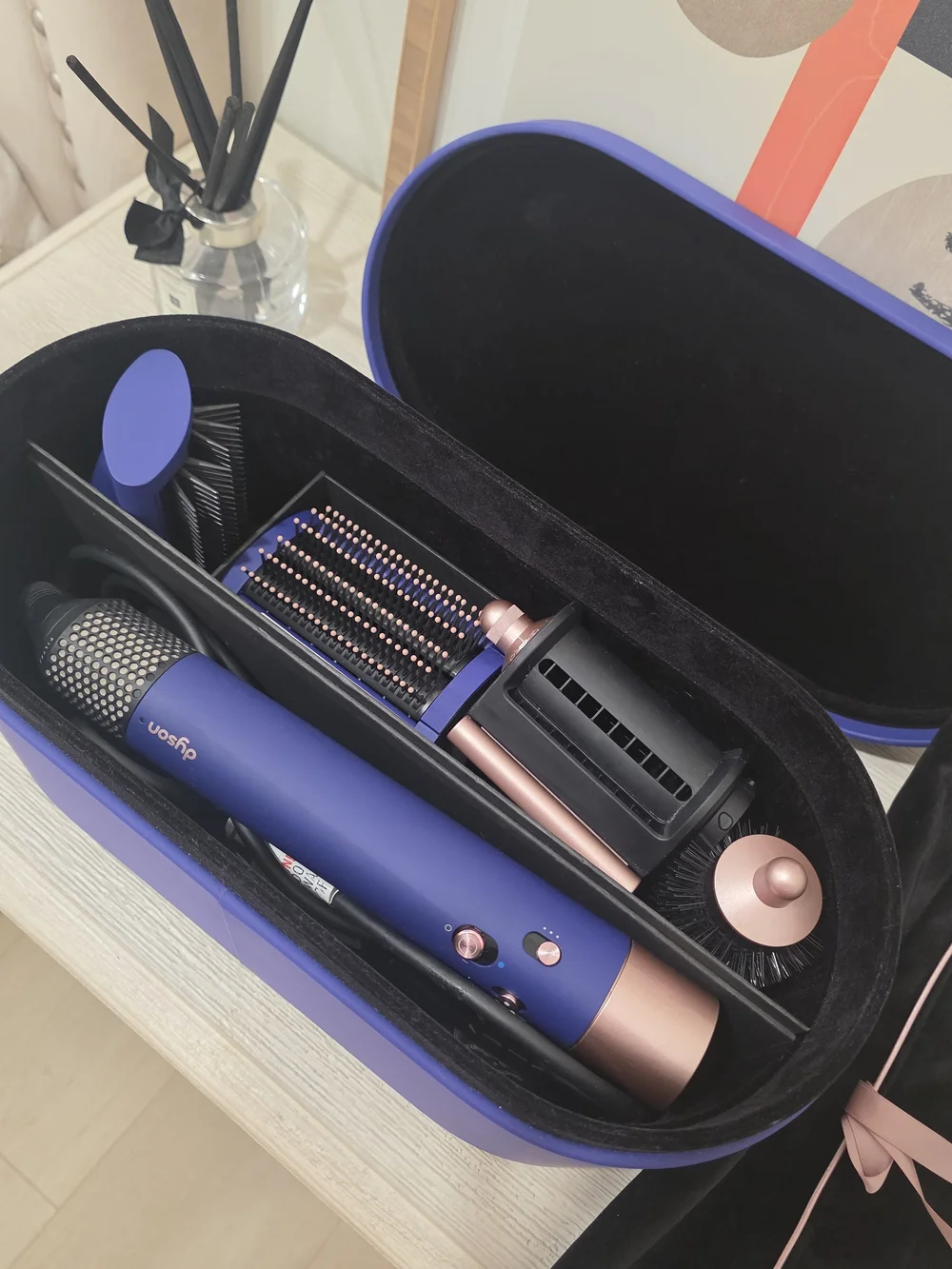 Dyson Purple and Rose Gold Multi-Tool Styler